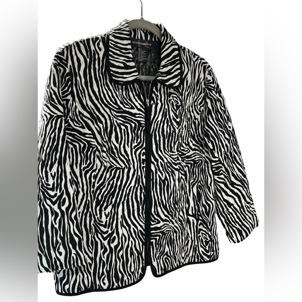Requirements Monochrome Zebra Pattern Jacket - image 4